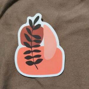 Abstract Leaf Sticker with Orange and Black Design 🔥🔥🔥20/$10, Bundle And Save
